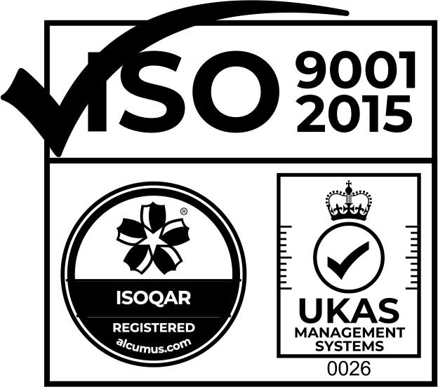 ISO 9001:2015, ISOQAR Registered, and UKAS Management Systems certification logos for Whiz Laboratories quality standards.